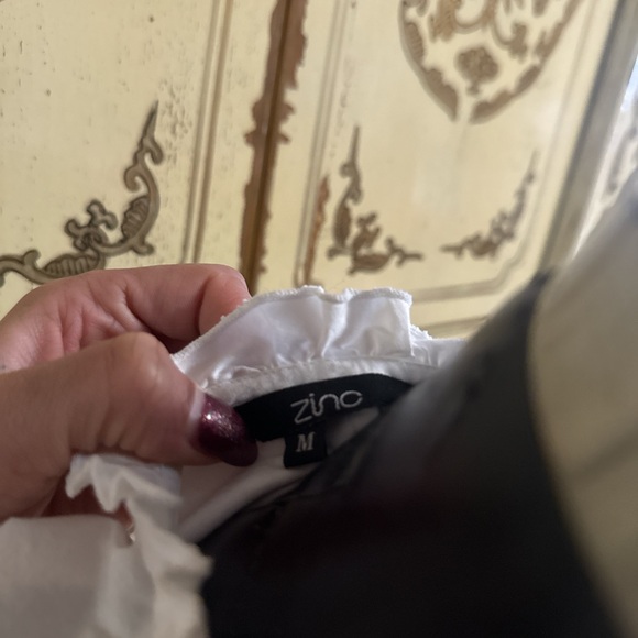 Jaded London White Ruffle V-Neck Blouse - Picture 5 of 6